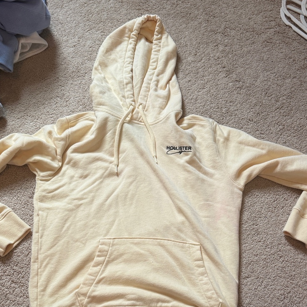 Hollister Light Yellow Hoodie